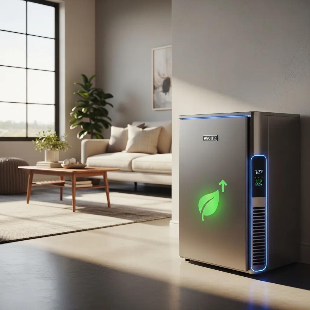 Energy-efficient furnace model in a modern home setting
